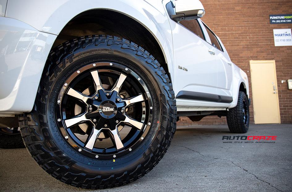HOLDEN COLORADO MO970 GLOSS BLACK MACHINED FACE